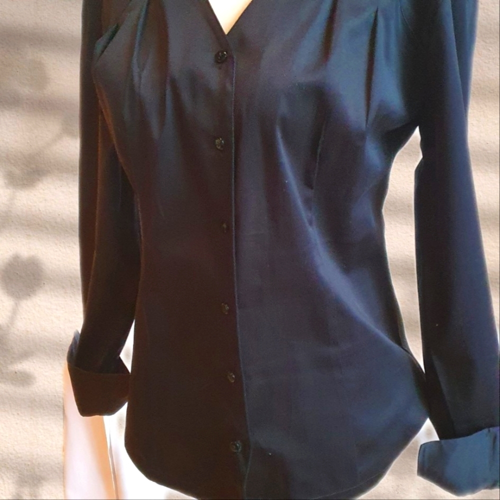 Black blouse, made in Italy